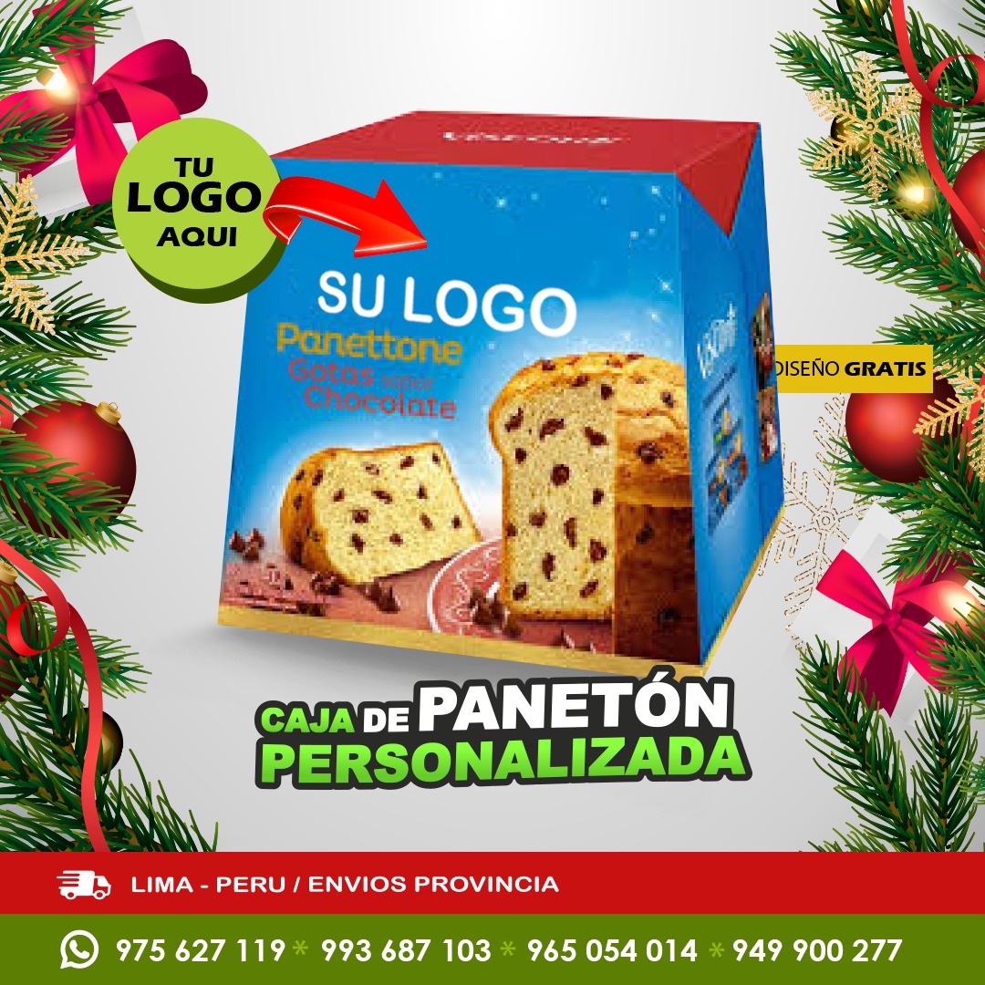 Caja paneton personalizado Peru